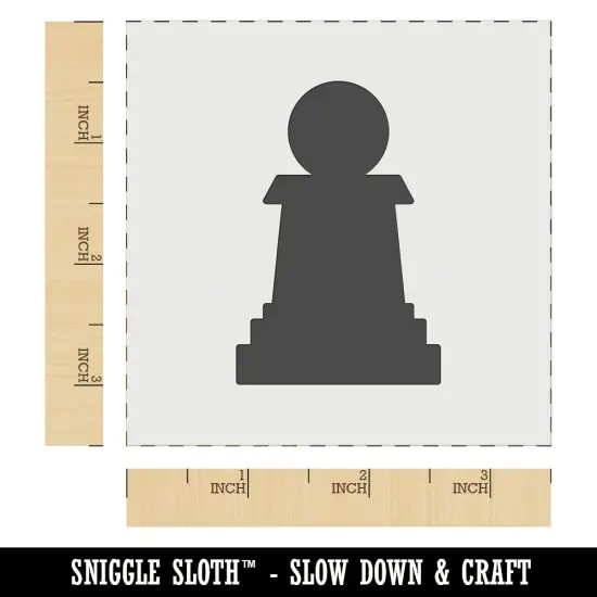 Chess Pawn Piece Wall Cookie DIY Craft Reusable Stencil {6}
