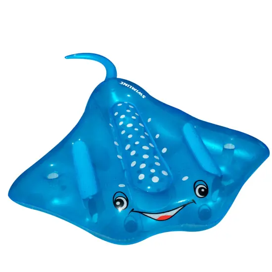 Swimline Manta Ray Ride-On Swimming Pool Inflatable Raft - 88" Blue {1}