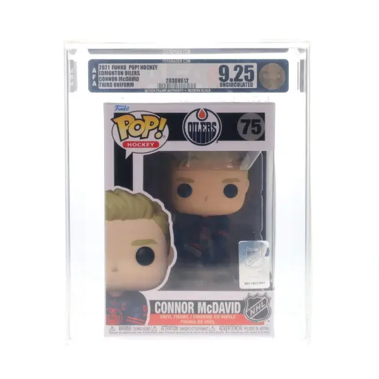 Edmonton Oilers NHL Funko POP Vinyl Figure | Connor McDavid (Third Uniform) | Rated AFA 9.25 {1}