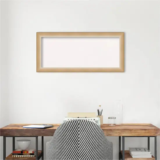 Eva Narrow Framed Corkboard, White Cork Ombre Gold {5}