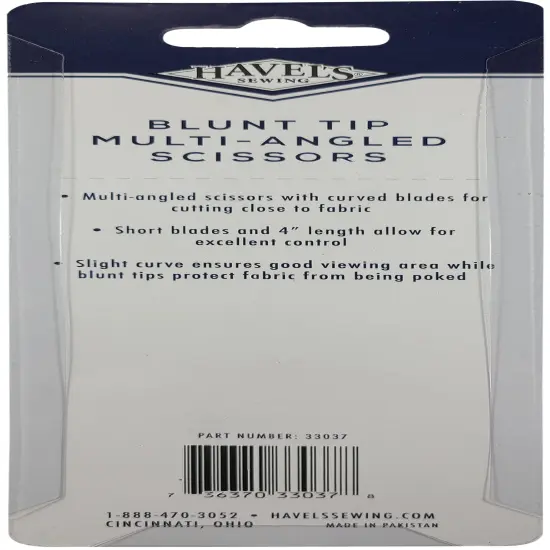 Havel's Multi-Angled Lace & Applique Scissors 4"-Blunt Tip {3}