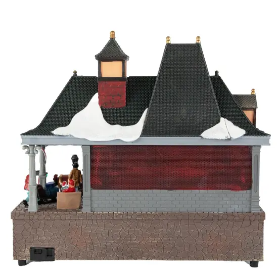 Northlight LED Lighted and Musical Christmas Train Village Display - 13" Gray {6}
