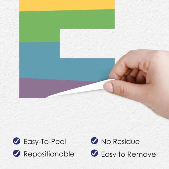 Big Dot of Happiness So Many Ways to Be Human - Peel and Stick Pride Party Standard Banner Wall Decals - Pride {6}