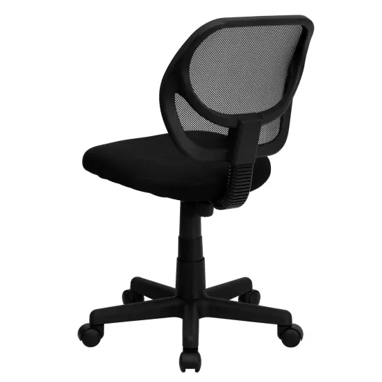 Emma and Oliver Mid-Back Mesh Swivel Task Office Chair with Curved Square Back Gray {9}