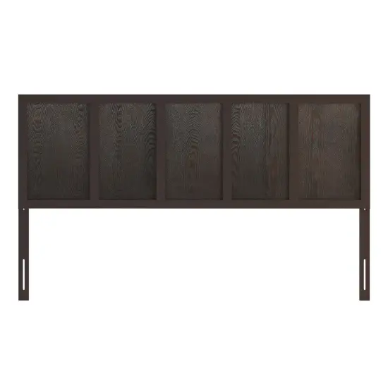 Merrick Lane Grady Raised Panel Wooden Adjustable Headboard Only {3}
