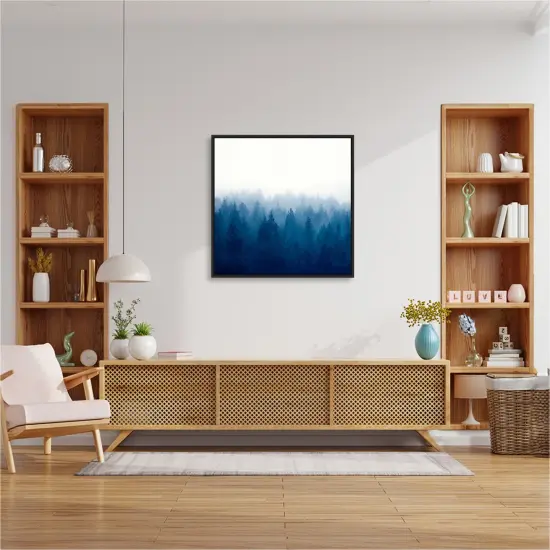 Heart and Soul - Foggy Forest by Dirk Wustenhagen Framed Canvas Wall Art {5}