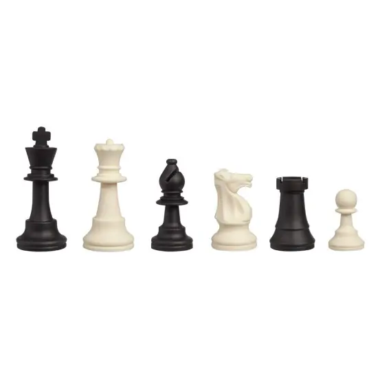 WE Games Silicone Staunton Tournament Chess Pieces, 3.75 inch King {1}