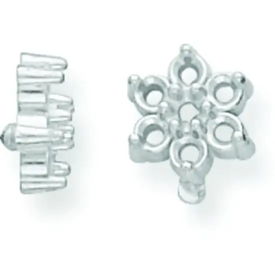 14K White Gold Cluster Setting 4.2mm (x7) {1}