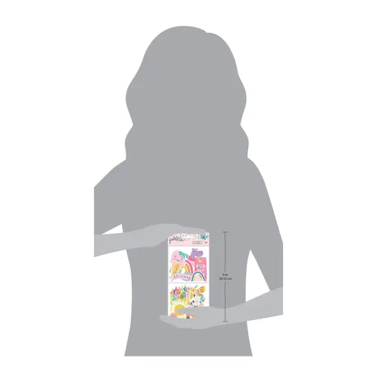 Pebbles Cool Girl Ephemera Die-Cuts 74/Pkg-Icons, Gold Foil {5}