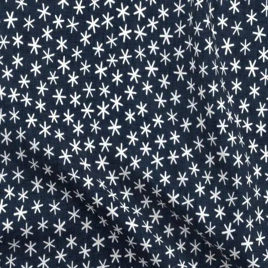 Various Fabrics by the Yard or Fat Quarter Whimsical Ditsy Boho Dark Blue Starry Night Custom Printed Fabric by Spoonflower {5}