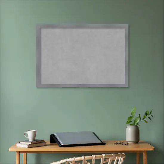 Edwin Wood Framed Magnetic Board Edwin Grey {5}