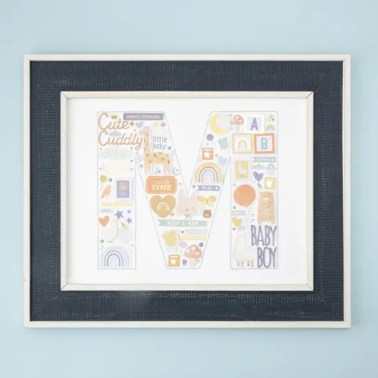 American Crafts Hello Little Boy Thickers Stickers 136/Pkg-Phrase {4}