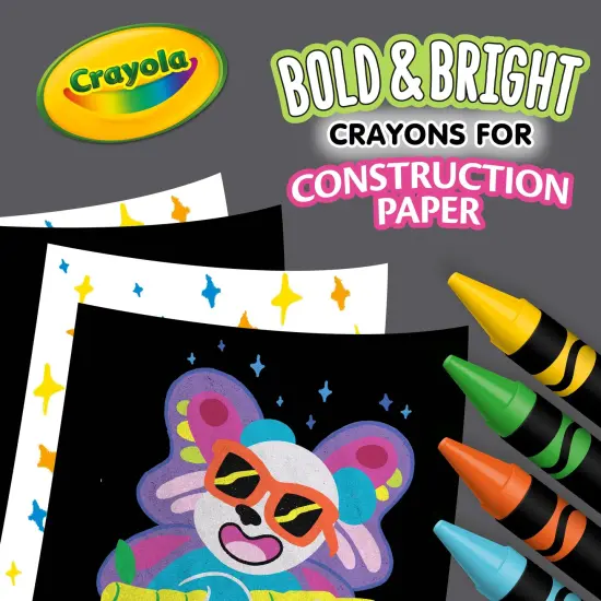 Crayola Construction Paper Crayons 24/Pkg-Bright {5}