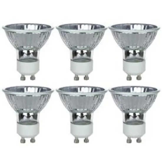 6Pk - Sunlite 35w MR16 3200k Bright White 38 deg. Beam GU10 Base Mini Reflector {1}