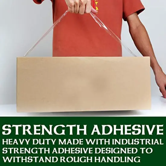 Heavy Duty Clear Packing Tape 18 Rolls for Shipping, Moving, and Packaging Sealing Thicker Clear Tape 2 Inches Wide 65 Yards Per Roll 1170 Total Yards {4}