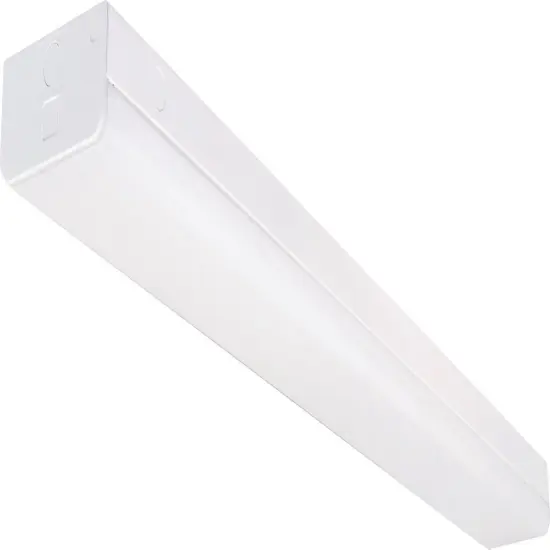 Nuvo 40w 48" LED wide Strip Light w/ knockout & Sensor in White Finish 4000k cool-white {1}