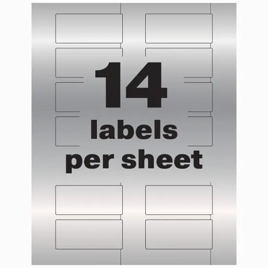 Avery PermaTrack Metallic Asset Tag Labels, 1-1/4" x 2-3/4", 112 Asset Tags (61528) {6}