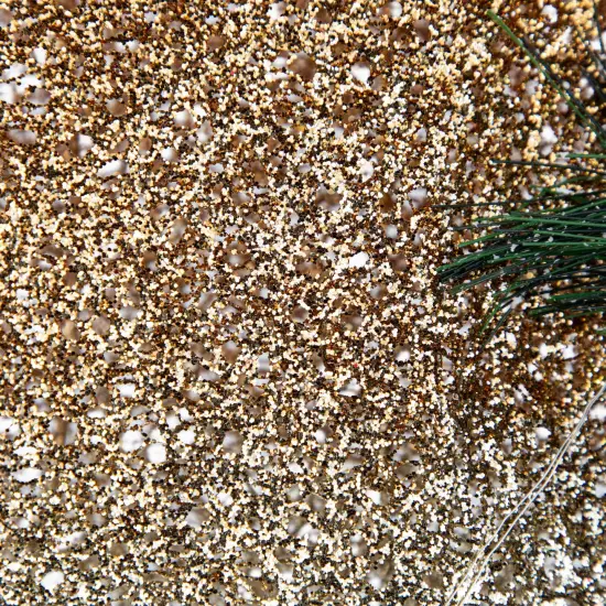 Northlight 23" LED Lighted Champagne Gold Ombre Mesh Bow Christmas Decoration {7}