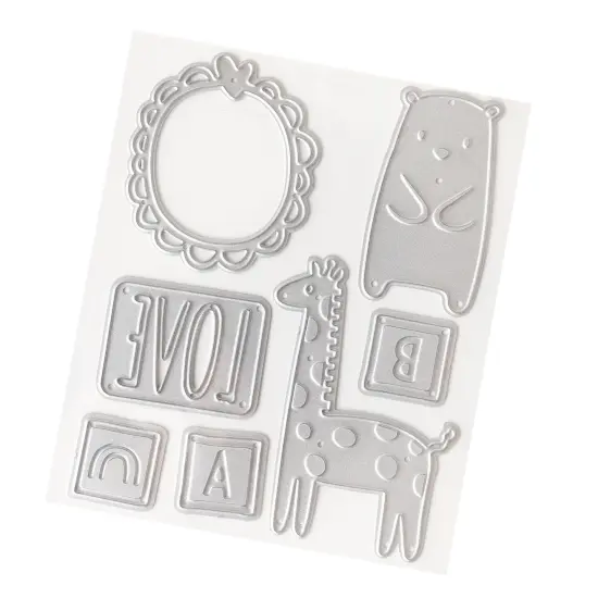 American Crafts Hello Little Boy Metal Die Set-7/Pkg {5}