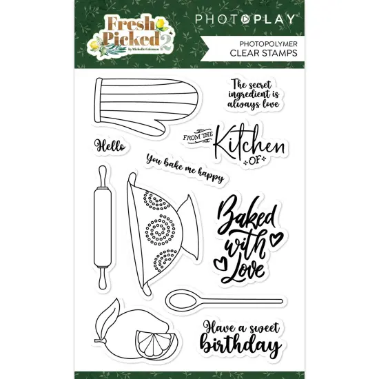 PhotoPlay Photopolymer Clear Stamps-Fresh Picked 2 {1}