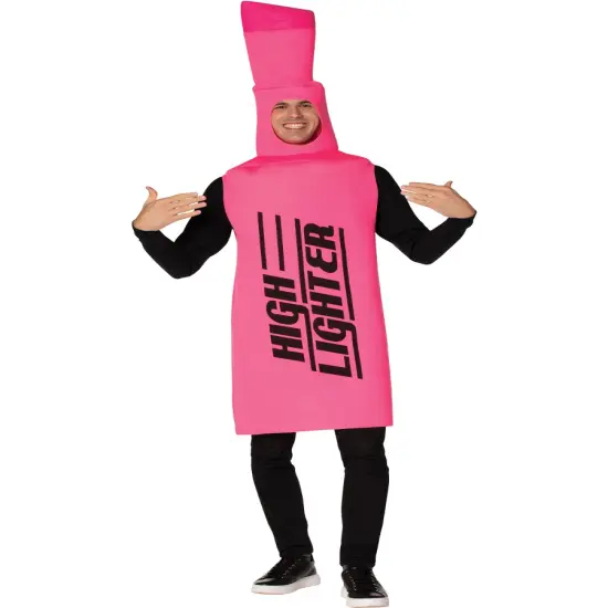 Adult Pink Highlighter Costume {1}