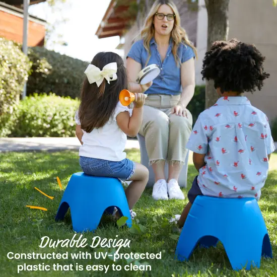 Ayana Stool Set, Flexible Seating, 4-Pack Blue {4}