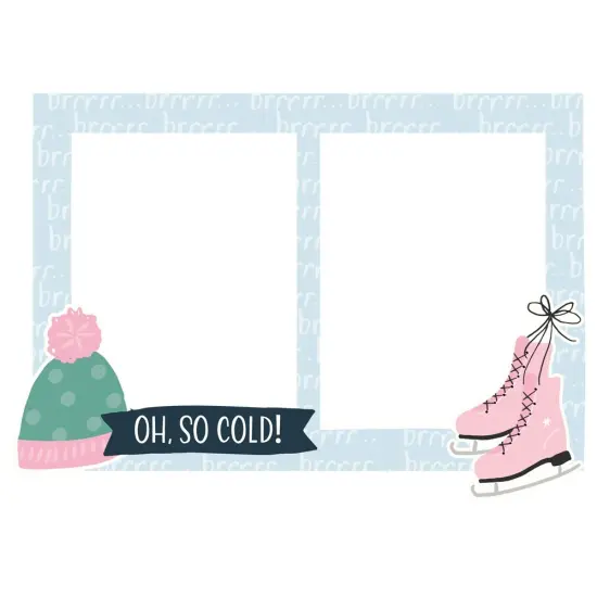 Winter Wonder Chipboard Frames-6/Pkg {3}