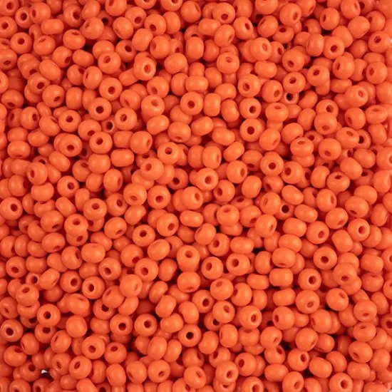 John Bead 6/0 Terra Intensive Matte Czech Glass Seed Beads, 500g Orange {1}