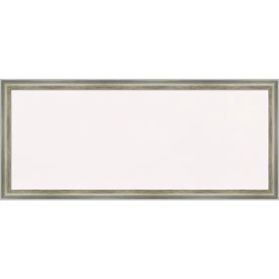Salon Scoop Wood Framed Corkboard, White Cork Silver {1}