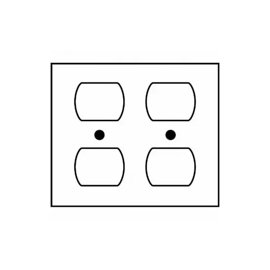 SUNLITE Almond E212IA 2 Gang Duplex Receptacle Plate {2}