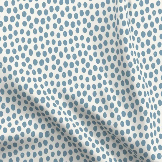 Various Fabrics by the Yard or Fat Quarter Blue Geometric Polka Dots Unisex Artistic Whimsical Custom Printed Fabric by Spoonflower {5}
