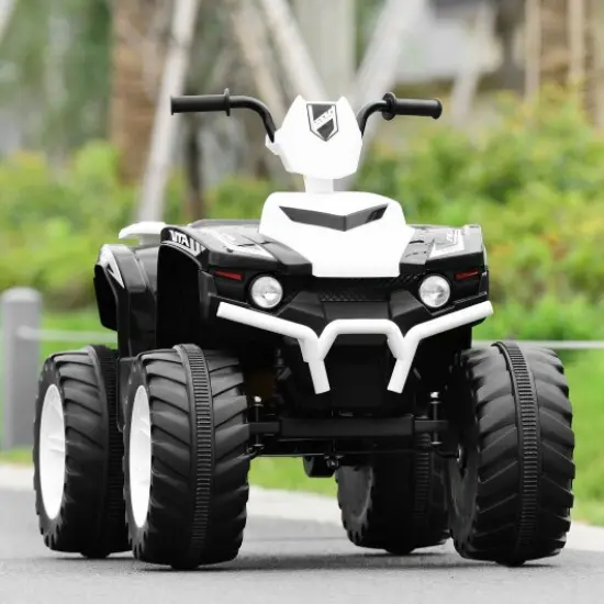 Iron Kids ATV Ride-On with Music, USB and 2 Speeds White {3}