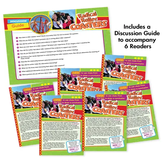 Carson Dellosa Ready to Go: Infer Guided Reading Set, Grades 5-6 Resource Book With 36 Nonfiction Leveled Readers, Discussion Guides, Prompts, and More {3}