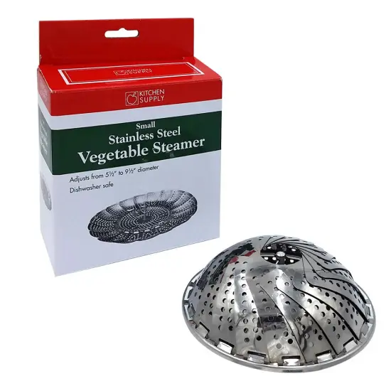 Stainless Steel Collapsible Vegetable Steamer, Small {2}