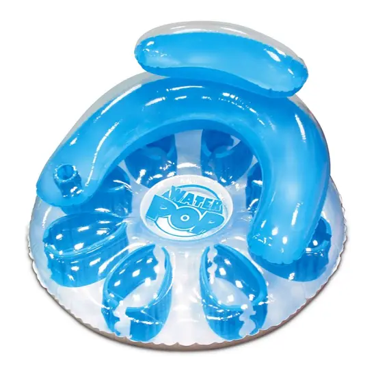 Swim Central 48.5" Inflatable Blue Water Pop Circular Swimming Pool Lounger {1}