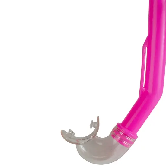 Swim Central 13" Pink and Clear Swimming Pool Youth Size Snorkel Accessory {4}