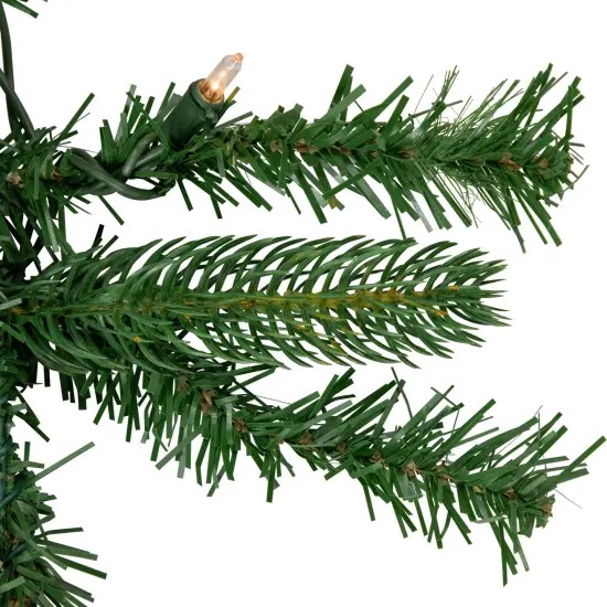Northlight 9' x 10" Pre-Lit Sierra Noble Fir Artificial Christmas Garland, Clear Lights Green {5}