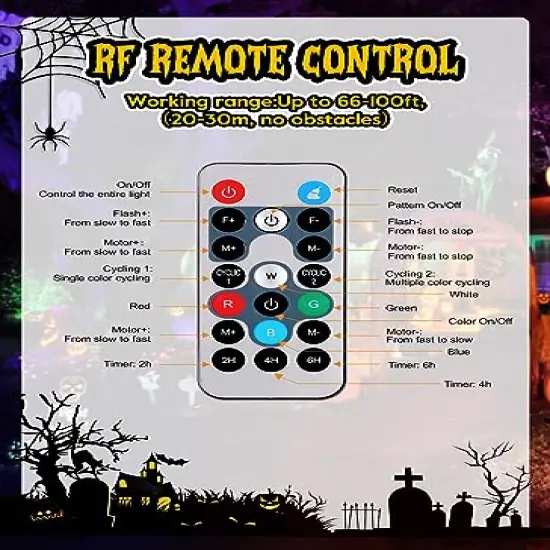 Halloween Christmas Projector Lights Outdoor 26 HD Effects (3D Ocean Wave + Patterns) Waterproof with Timer Landscape Lights for Indoor Holiday Christmas Night Disco Party, RGB + Multicolor {5}