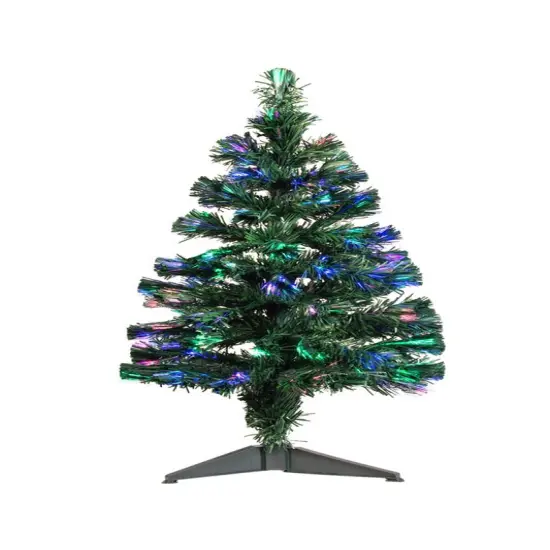 Perfect Holiday Fiber Christmas Tree with Lights - Pre-lit Artificial Xmas Tree, Festive Holiday Decor with LED Lights, Easy Assembly, Ideal for Small Spaces and Winter Celebrations {2}