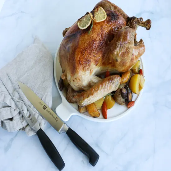 ZWILLING Four Star 2-pc Carving Knife & Fork Set {3}