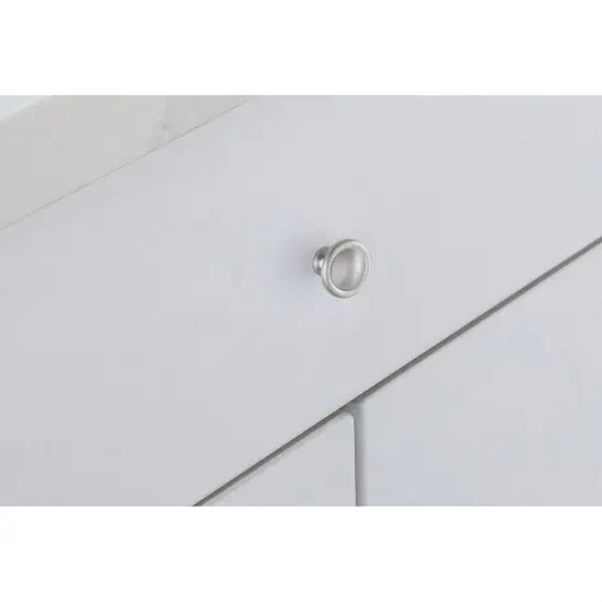 Garlande 1.2" Diameter Brushed Nickel Mushroom Knob Multipack (Set of 10) {3}