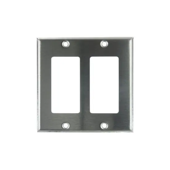 SUNLITE 2 Gang Decorative Plate Steel {1}