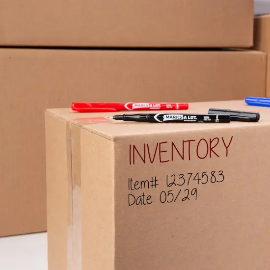 Avery Marks A Lot Permanent Markers, Pen-Style Size, Ultra Fine Tip, 8 Assorted Markers (09231) {5}