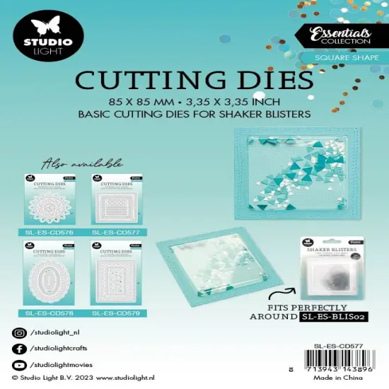 Studio Light Essentials Cutting Die-Nr. 577, Square Shape {3}