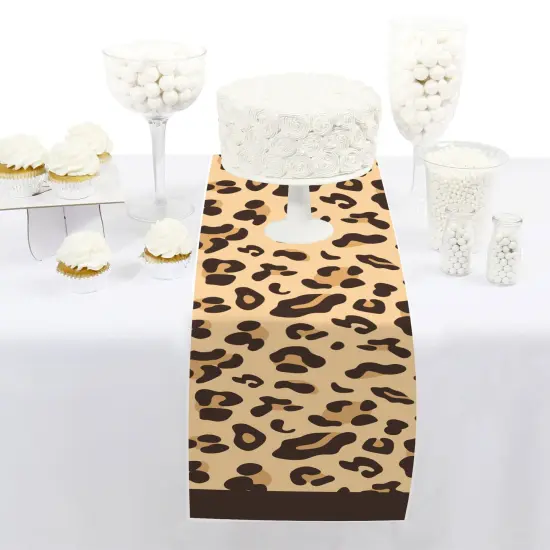 Big Dot of Happiness Leopard Print - Petite Cheetah Party Paper Table Runner - 12 x 60 inches {3}