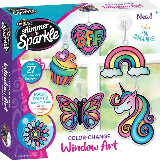 Cra-Z-Art Shimmer 'N Sparkle Color Changing Window Art Kit {2}