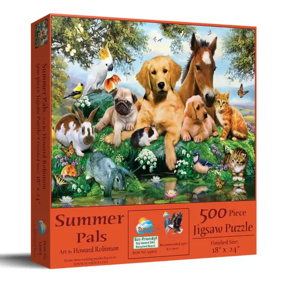 Sunsout Summer Pals 500 pc Jigsaw Puzzle 54903 {3}