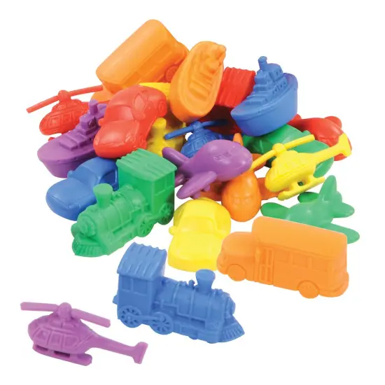 Kaplan Early Learning Company Transportation Counters with Containers - 2 Sets {4}