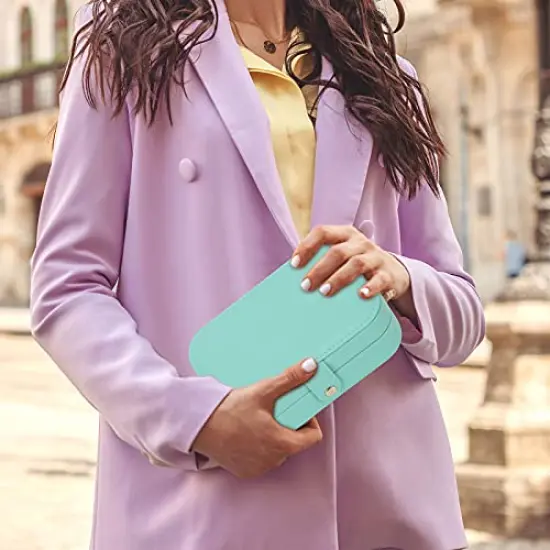 Jewelry Box, Travel Jewelry Organizer Case Small Jewelry Storage and Organizers Craft Containers Travel Mini Organizer/GREEN {3}