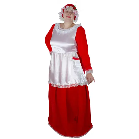 Northlight Women's Mrs. Claus Costume Set - Plus Size White {3}